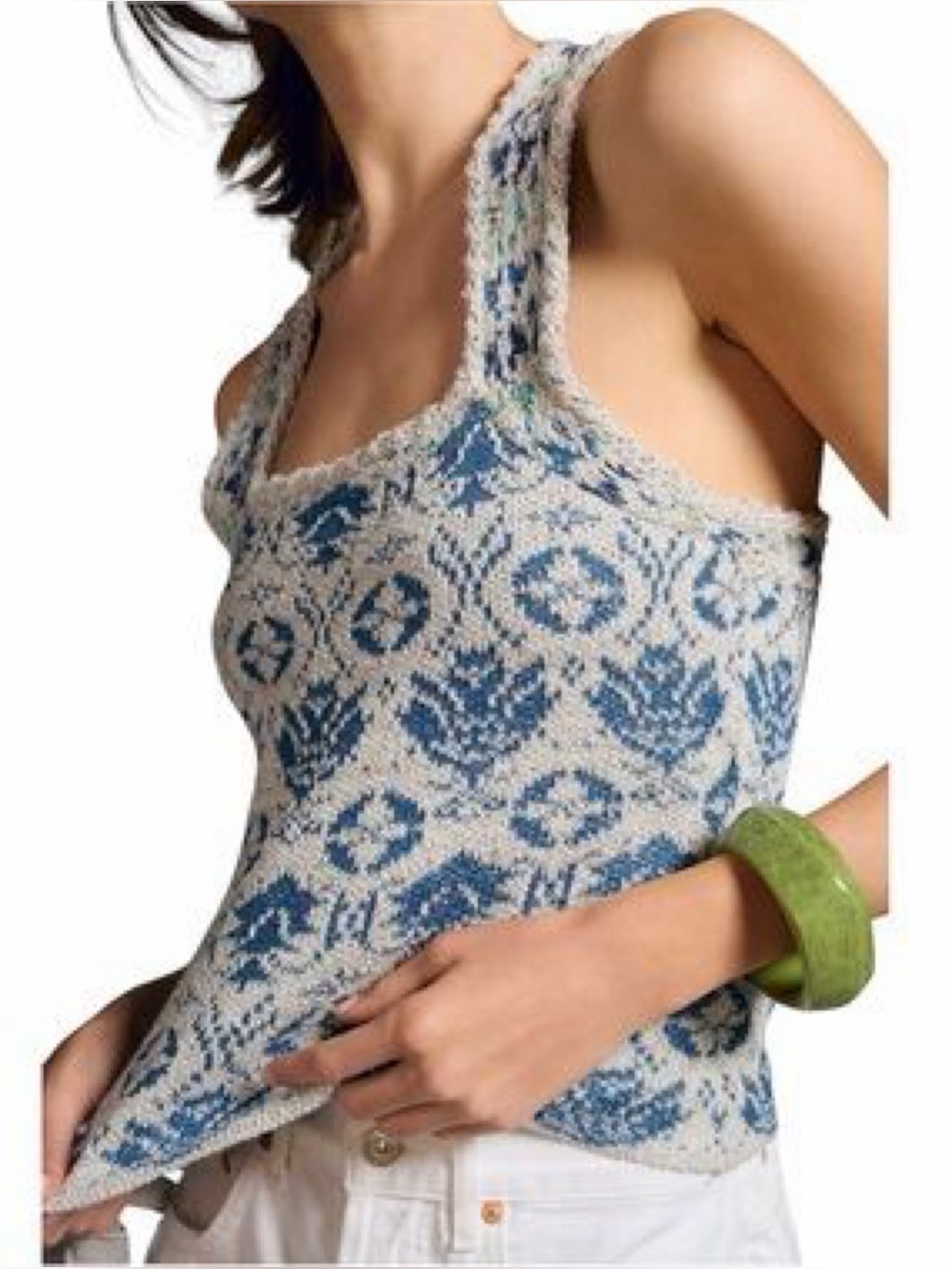 Anthropologie Pilcro Sweater Cross Back Tank Top